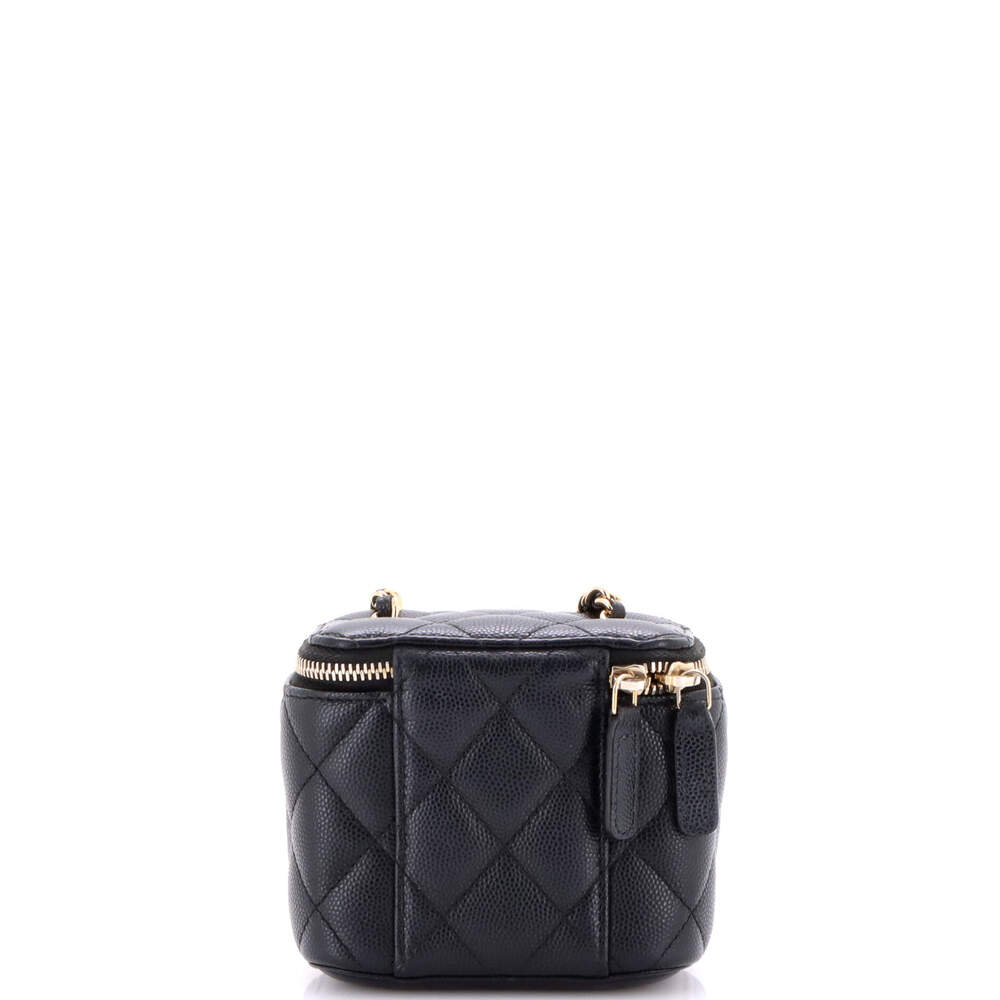 Chanel Classic Vanity Case With Chain #220661C32B - Picture 3 of 8